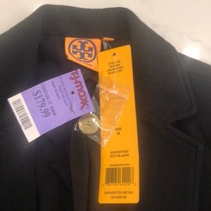 NWT Tory Burch Seth Blazer! Black knit beauty!